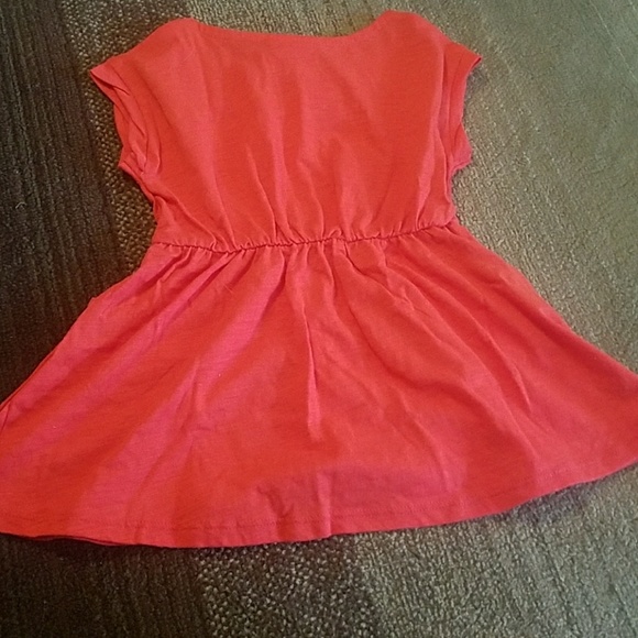 Red orange dress with pockets - Picture 3 of 3